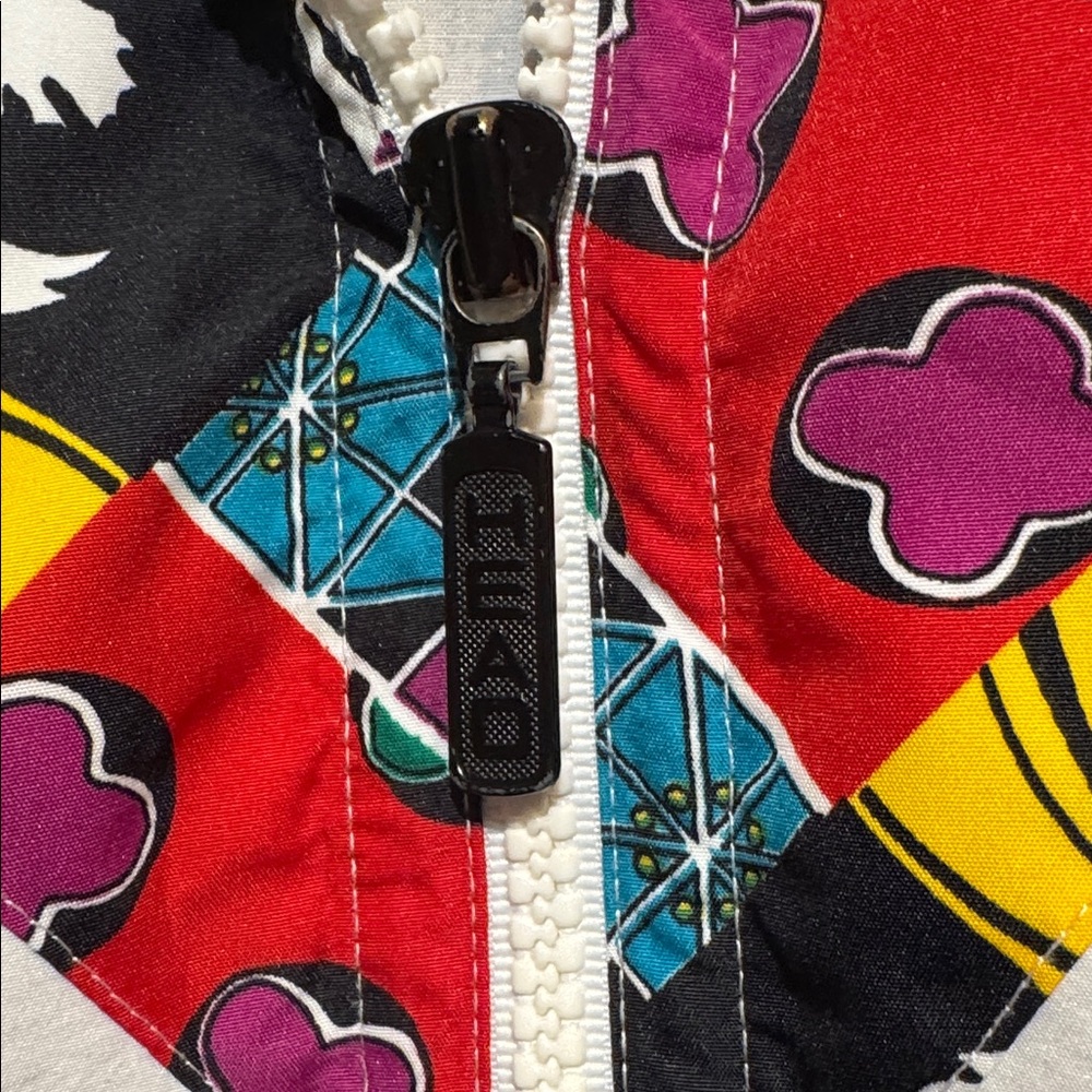 HEAD Vintage Multicolor Graphic Bomber Windbreaker Jacket - Picture 4 of 10